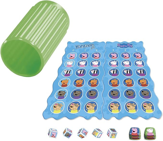 Hasbro Gaming Yahtzee Jr.: Peppa Pig Edition Board Game for Kids Ages 4 and Up, Counting and Matching Game for Preschoolers (Amazon Exclusive)
