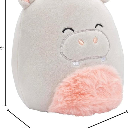 Squishmallows Original 5-Inch Harrison The Hippo - Official Jazwares Plush - Collectible Soft & Squishy Mini Stuffed Animal Toy - Add to Your Squad - Gift for Kids, Girls & Boys