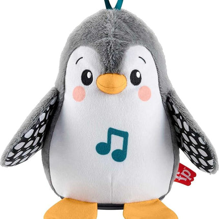 Fisher-Price Baby Tummy Time Toy Flap & Wobble Penguin, Plush with Music & Motion for Sensory Play Newborns Ages 0+ Months