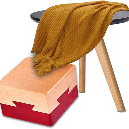 DC-BEAUTIFUL Impossible Dovetail Box Mini 3D Brain Teaser Wooden Magic Drawers Gift Jewelery Box Puzzle Toy