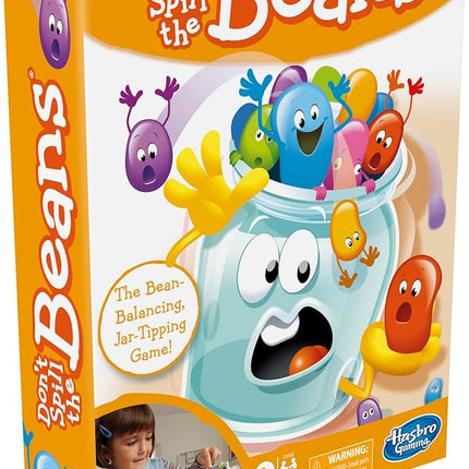 Hasbro Gaming Don't Spill The Beans Game for Kids, Easy and Fun Balancing Game for Children Ages 3 and Up, Preschool Games for 2 Players, Kids Board Games