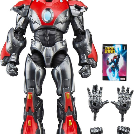 Marvel Legends Series Ultimate Iron Man, Comics-Inspired Collectible 6-Inch Scale Action Figure with Character-Sized Comic Accessory