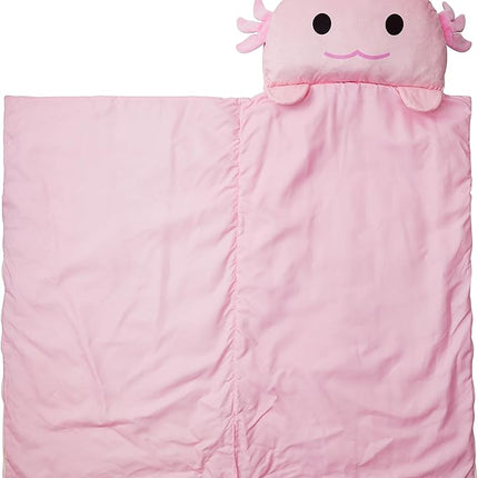 Kid's Nap Buddies Character Preschool Nap Mat, Toddler Sleeping Bag with Pillow for Daycare, Ages 3+