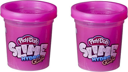 Play-Doh Slime HydroGlitz 12 Multipack of Assorted Metallic Colors for Kids 3 Years and Up, Slippery and Smooth Texture, Non-Toxic