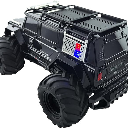 Threeking 1:14 Waterproof Rc Police Cars Amphipious Remote Control Car SUV Truck Indoor Outdoor Toys with Police-Siren Lights for 6 7 8 9 10 11 12 Year Old Kids Boys Girls Gifts Presents