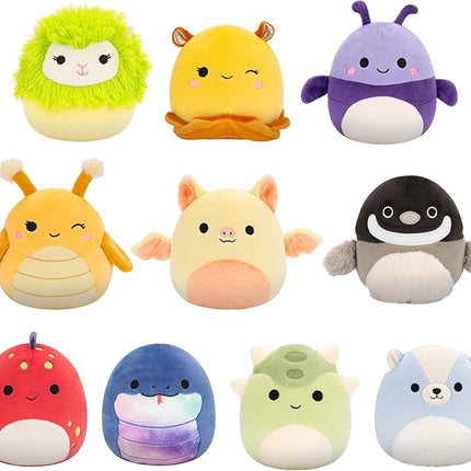 Squishmallows Original 5-Inch 10-Pack – Axel, Bijan, Cavaleri, Dolan, Gertrude, Greer, Herman, Meghan, Nolan, Sol – Official Jazwares Plush (Little)