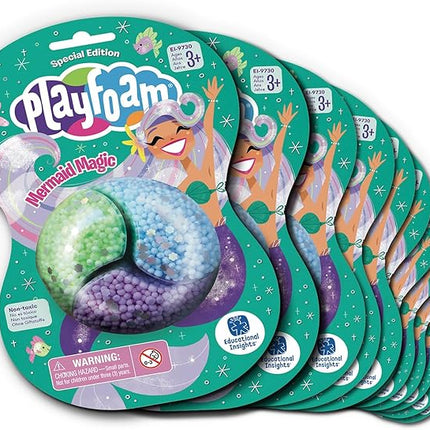 Educational Insights Playfoam Jumbo Pods - Mermaid Magic Party Pack Set of 12, Fidget Toy & Sensory Toy, Ages 3+
