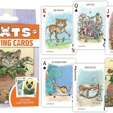 MasterPieces Officially Licensed Cats Playing Cards - 54 Card Deck for Adults