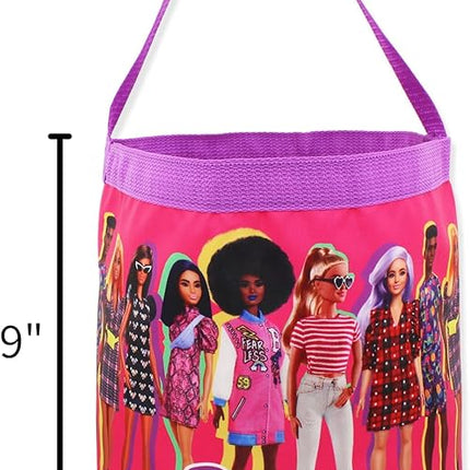 Barbie Collapsible Nylon Basket Bucket Tote Bag