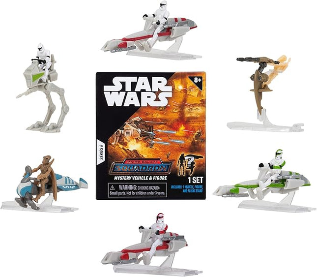 Star Wars Micro Galaxy Squadron Lt. Callahan’s E-wing Mystery Bundle - 5-Inch and 2.5-Inch Vehicles with Accessories (Amazon Exclusive)