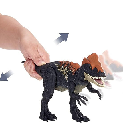 Jurassic World Toys Camp Cretaceous Sound Strike Cryolophosaurus Medium-size Dinosaur Figure, Strike Action, Sounds, Movable Joints, Ages 4 Years Old & Up