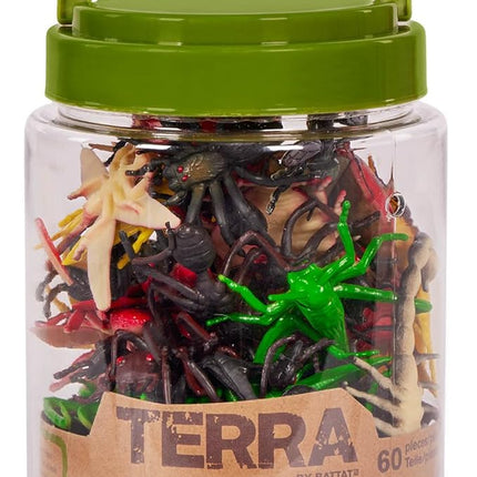 Terra by Battat – 60 Pieces Lizard Animal Tube – Realistic Plastic Reptile & Amphibian Figurines – Frog, Alligator, Snake & More – Educational Toys for Kids & Toddlers, 3+ Years