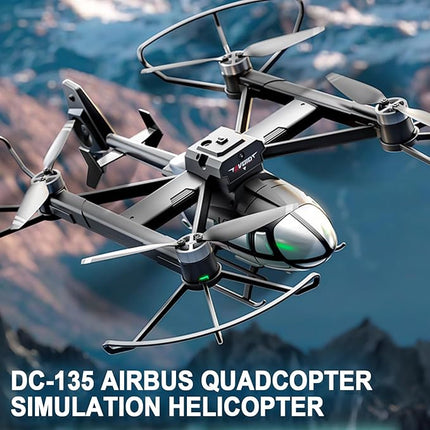 Camera Drone for Kids 8-12 & Adults, Beginner-Friendly Mini Drone with 360° Flips, One-Key Take Off/Landing, Headless Mode, 2 Batteries, RC Quadcopter Toys for Boys Girls