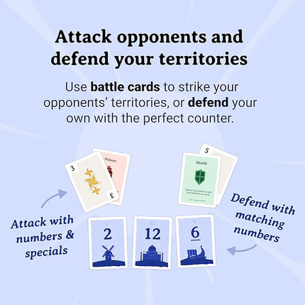 Kingdoms Card Game - Family Strategy Game for 2-8 Players, Ages 8+ | Master Tactics and Outwit Opponents