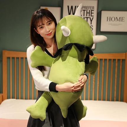 SQEQE Weighted Dinosaur Plush, Weighted Dinosaur Stuffed Animal, Dino Plushies Pillow Toy Gift for Kids Adults 13.8 Inch, 1.6 Lbs