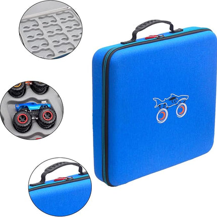 Hard EVA Protective Carrying Storage Case For HOT WHEELS Monster Trucks,Monster Jam 1:64 Scale Die-Cast Ultimate Chaos 12 Pack Vehicles