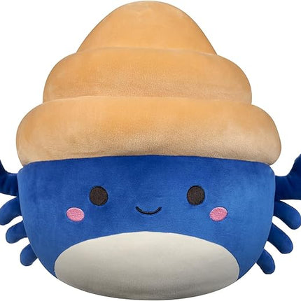 Squishmallows Original 12-Inch Lenore Navy and Tan Hermit Crab - Official Jazwares Plush (Medium-Sized)