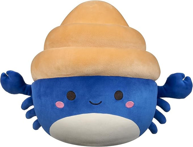 Squishmallows Original 12-Inch Lenore Navy and Tan Hermit Crab - Official Jazwares Plush (Medium-Sized)