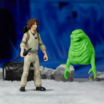 Ghostbusters Fright Features Trevor Spengler Action Figure with Ecto-Stretch Tech Slimer Ghost Toy Accessory, Toys for Kids Ages 4+