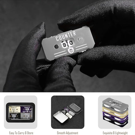 4Pcs MTG Life Counter Twin Digits with Metal Box, Health Tracker Life Counter for Magic The gatering, Compatible with MTG Magic Card Games Accessories RPG D&D CCG TCG Tabletop Board Games