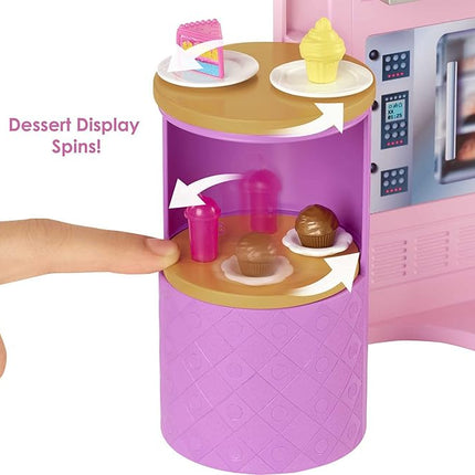 Barbie HBB91 - Zestaw zabawowy Restauracja z lalką i 30+ częściami, prezent dla dzieci, wiek 3+