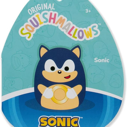 Squishmallows Original 14in “Sonic The Hedgehog” Sonic Holding Gold Rings Plush (Large)