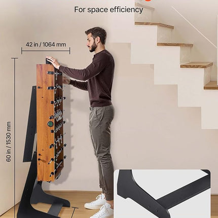 VEVOR Foosball Table 42/48/55 in Foosball Table Indoor Full Size Foosball Tables for Home, Family, and Game Room, Durable Soccer Set, Includes 2/4 Balls, Score Keeper, and 2 Cup Holders