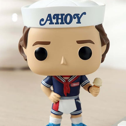 Funko Pop Television: Stranger Things - Steve Harrington with Hat & Ice Cream - Collectable Vinyl Figure - Gift Idea - Official Merchandise - Toys for Kids & Adults - Fantasy Fans