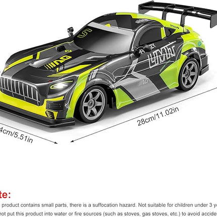 RC Drift Car, 1:16 Scale Remote Control Vehicle for Drift and Race, 2.4GHz 4WD High Speed 20+KM/H Racing Car with LED Lights, Hobby RC Cars Toy Gifts for Teen Adults