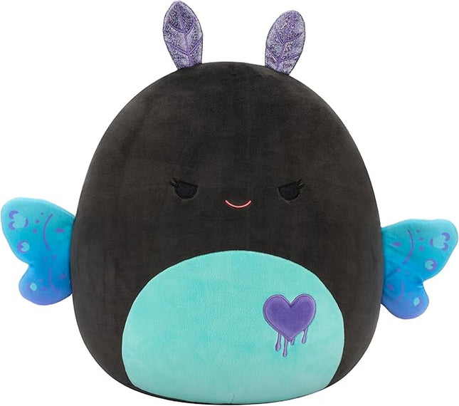Squishmallows Original 14in Salem The Mischievous Black and Teal Moth – Official Jazwares Plush (Large)