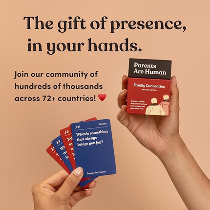 Parents Are Human, Relationship Cards, Get to Know Each Other Better, Parents, Families, Teens & Kids Relationship Building, Light & Deep Questions, 70 Questions & Activity Cards, English