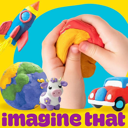 Play-Doh Air Dry Clay Bundle, 4 Squishy Air-Dry Clays in 4 Colors, Arts and Crafts Supplies, Modeling Clay, Fun Activities, Sculpting and Pottery for Kids