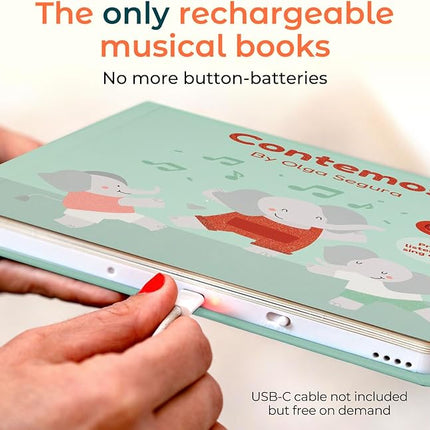 Cali's Books Spanish Count - Nursery Rhymes Sound Book for Babies and Toddlers 1-3, Baby Book with Songs for Kids, Educational Song Learning Toys, Libros en Espanol para ninos (Contemos)