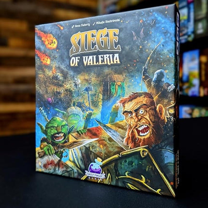 Siege of Valeria Board Game - Tower Defense Solo Board Game with Dice Rolling and Combo Cards. Single Player Fun with Fast Paced Gameplay
