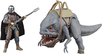 STAR WARS The Vintage Collection Blurrg & The Mandalorian, The Mandalorian 3.75 Inch Collectible Action Figure 2-Pack