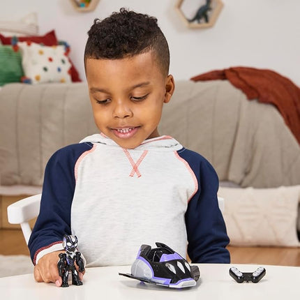 IRON MAN AND HIS AWESOME FRIENDS Marvel Black Panther Plane Action Figure & Toy Vehicle, 3-Inch (7.6 CM) Super Hero Toys for Kids, Ages 3+