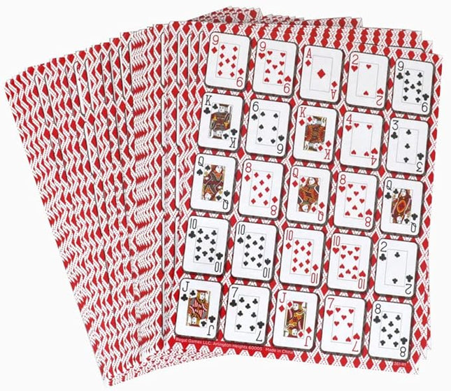 Regal Games - Poker Keeno Bulk Game Set - Includes 36 Two-Sided Boards, 600 Scoring Chips, 1 Deck of Standard Poker Cards - 72 Unique Board Layouts- Casino Night Card Game- Compatible w Poker Keno