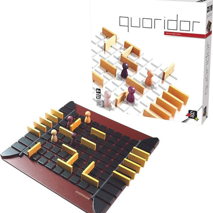 Quoridor - Over 1 Million Sold! Mensa Select Winner | Wooden Abstract Strategy Game for Adults and Families | Ages 8+ | 2 to 4 Players | 1 Minute to Learn, 15 Minutes to Play