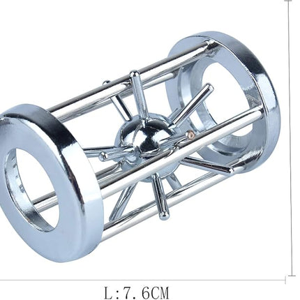 Brain Teaser Puzzle for Adults Puzzles Metal Hole Lock Adult Educational Toy Jigsaw IQ Puzzle (Green)