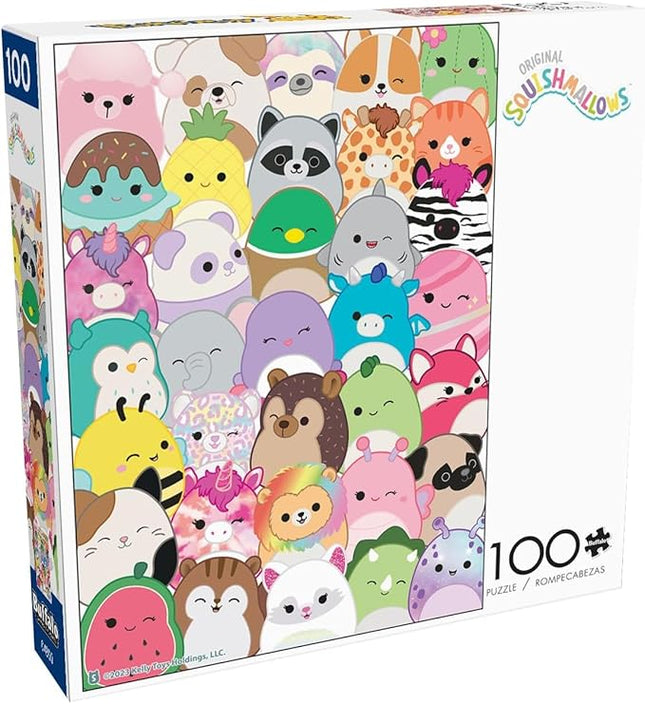 Buffalo Games - Squishmallow - Squishmallows - Buddies - 100 Piece Jigsaw Puzzle for Families -Challenging Puzzle Perfect for Game Nights - Finished Size is 15.00 x 11.00