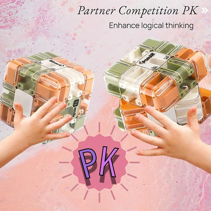 Large Labyrinth 3D Puzzles Maze Cube - Engaging Brain Teaser Toy, 3D Magic Cube Maze Ball Puzzle, Spatial Awareness Brain Training Puzzle Toy for Stress Relief and Cultivate Logical Thinking (1 Pcs)