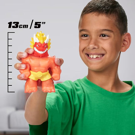 Heroes of Goo Jit Zu Hero Creator - Create Your Own Blazagon Stretch Action Figure Toy, 3 Unique Fillings