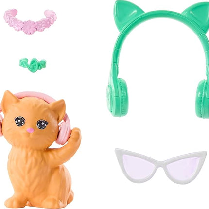 Barbie Mysteries: Beach Detectives Daisy Doll Wearing Signature Removeable Outfit with Storytelling Accessories, Including Pet Kitten