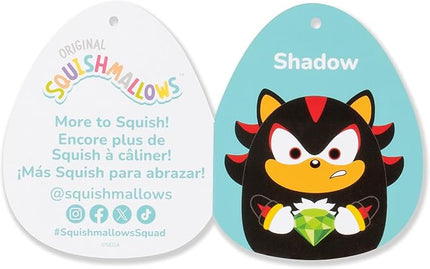 Squishmallows Original 14in “Sonic The Hedgehog” Shadow Holding Green Emerald Plush (Large)