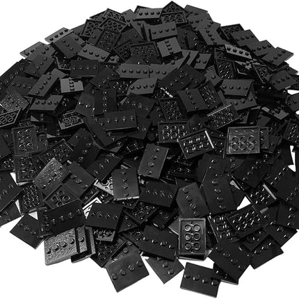 LEGO Parts: Tile, Modified 3 x 4 with 4 Studs in Center - Minifigure Display Base Collector Series (Black) by