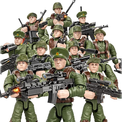 YEIBOBO ! Minifigures Blind Bags, Military Action Figures with Weapons and Accessories Mystery Pack Wolf Marines