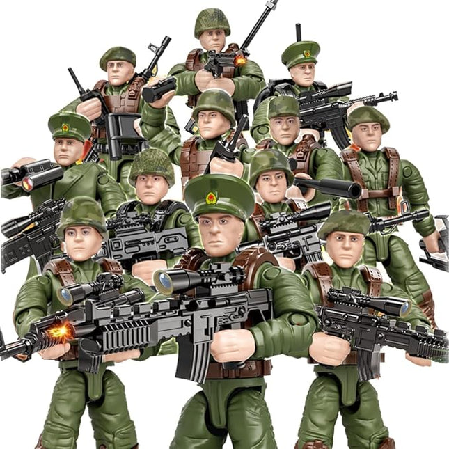 YEIBOBO ! Minifigures Blind Bags, Military Action Figures with Weapons and Accessories Mystery Pack Wolf Marines