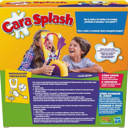 Hasbro Gaming Pie Face Game | Whipped Cream Family Board Game for Kids | Ages 5 and Up | for 2 or More Players | Funny Preschool Games | Kids Gifts