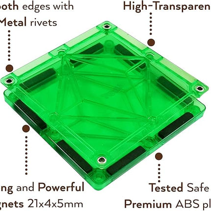 Magnet Tiles Building Blocks for Kids 32 Pieces Magnetic Educational Learning STEM