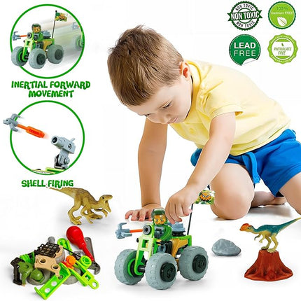 HOMETTER Building Toys, Dinosaur Toy STEM Learning Kit, Construction Blocks for Preschool Kids, Boys Educational Toys Creative Set, Christmas Ideas Gift for Age 5 6 7 8 9 10+ Years Old